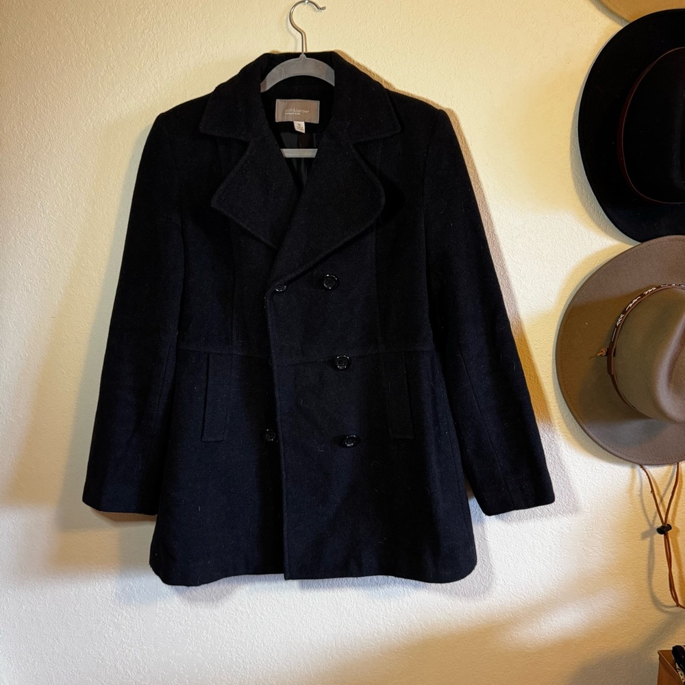 Women’s Black Cashmere blend Croft & Barrow Peacoat